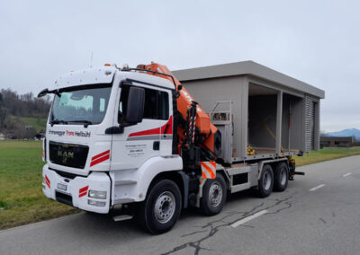Kranarbeit 62 Meter emmenegger trans