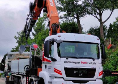 Kranarbeit 62 Meter emmenegger trans