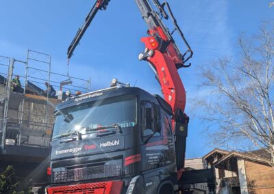 Kranarbeit 95 Meter emmenegger trans