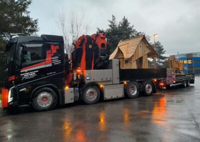 Kranarbeit 95 Meter emmenegger trans
